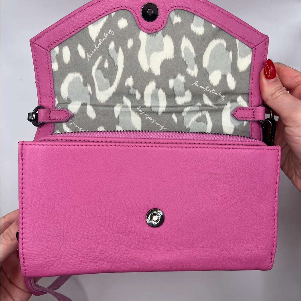 Aimee Kestenberg Pink Crossbody Bag with Chain Strap - Picture 2 of 10